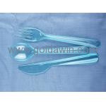 Transparent Blue Cutlery