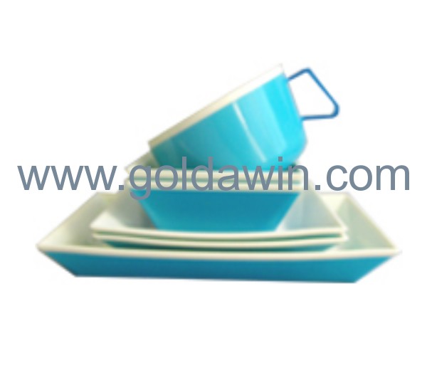 Semi Transparent Melamine Set